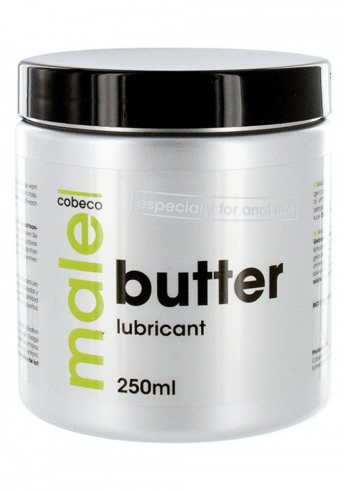 Анальный лубрикант MALE Cobeco Butter Lubricant - 250 мл. - Cobeco - купить с доставкой в Тольятти