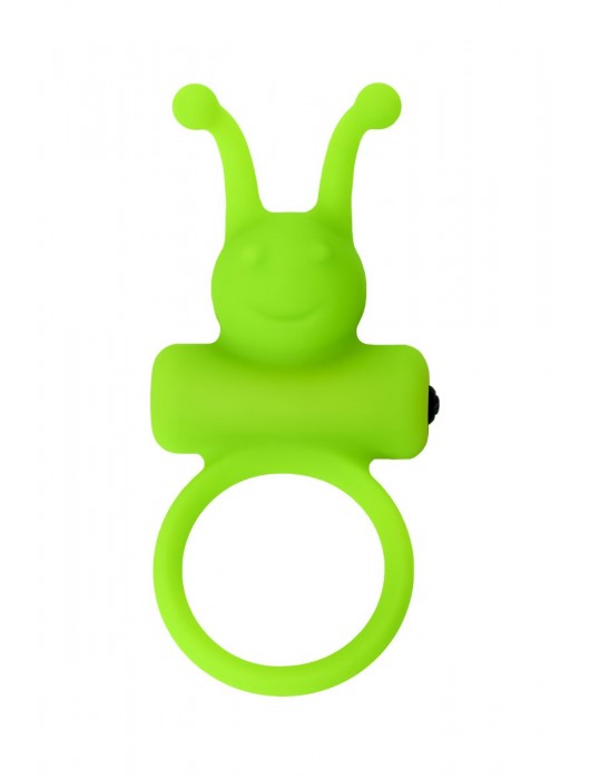 Зеленое эрекционное виброкольцо на пенис Cock Ring - A-toys - в Тольятти купить с доставкой