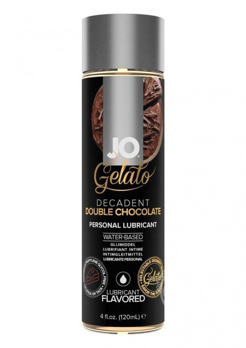 Лубрикант с ароматом шоколада JO GELATO DECADENT DOUBLE CHOCOLATE - 120 мл. - System JO - купить с доставкой в Тольятти