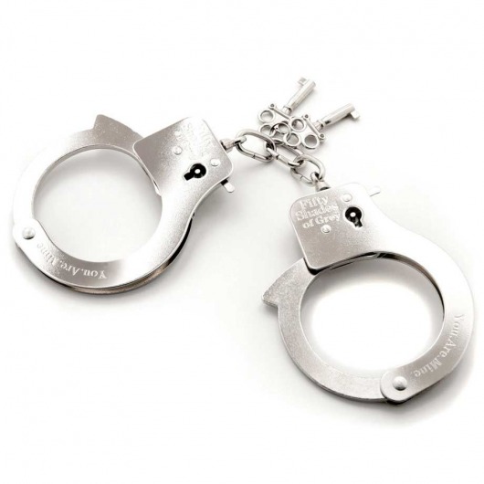 Металлические наручники Metal Handcuffs - Fifty Shades of Grey - купить с доставкой в Тольятти