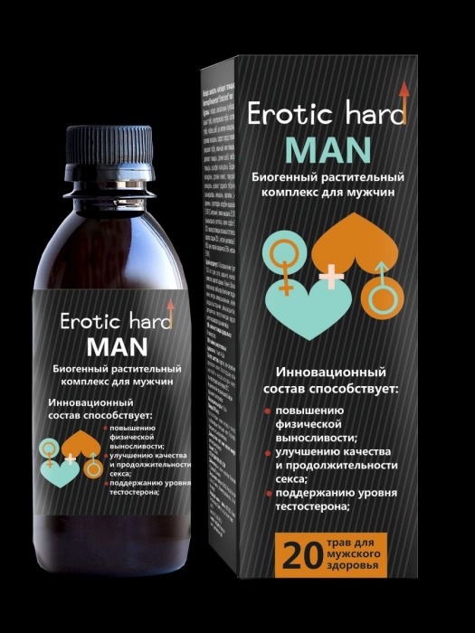 Мужской биогенный концентрат для усиления эрекции Erotic hard Man - 250 мл. - Erotic Hard - купить с доставкой в Тольятти