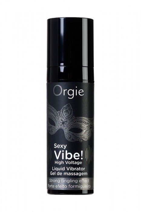 Гель для массажа ORGIE Sexy Vibe High Voltage с эффектом вибрации - 15 мл. - ORGIE - купить с доставкой в Тольятти