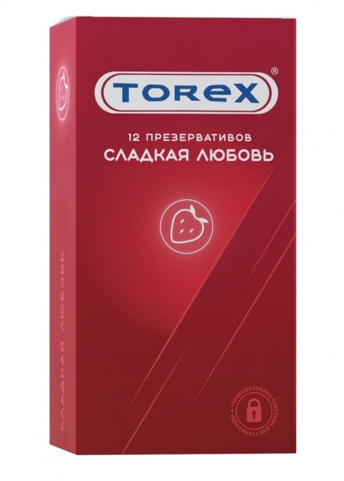Презервативы Torex  Сладкая любовь  с ароматом клубники - 12 шт. - Torex - купить с доставкой в Тольятти