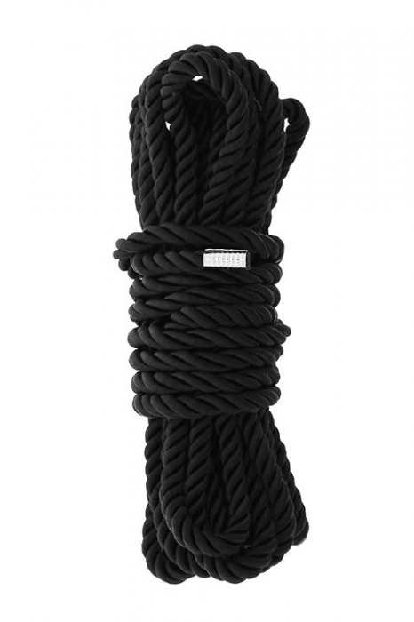 Черная веревка для шибари DELUXE BONDAGE ROPE - 5 м. - Dream Toys - купить с доставкой в Тольятти