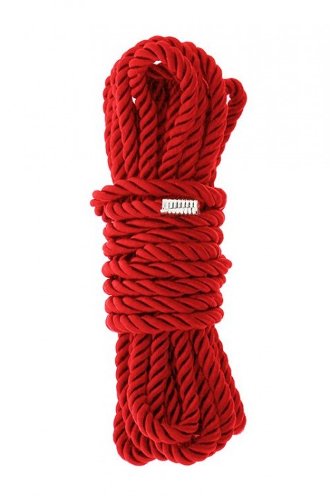 Красная веревка для шибари DELUXE BONDAGE ROPE - 5 м. - Dream Toys - купить с доставкой в Тольятти