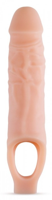 Телесный реалистичный фаллоудлинитель 9 Inch Silicone Cock Sheath Penis Extender - 22,86 см. - Blush Novelties - в Тольятти купить с доставкой