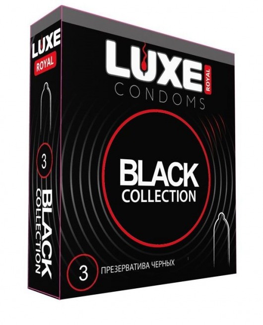 Черные презервативы LUXE Royal Black Collection - 3 шт. - Luxe - купить с доставкой в Тольятти