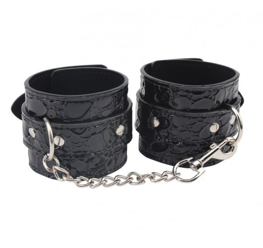 Черные наручники Be good Wrist Cuffs - Chisa - купить с доставкой в Тольятти