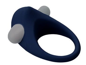 Гладкое синее эрекционное виброкольцо STIMU RING - Dream Toys - в Тольятти купить с доставкой