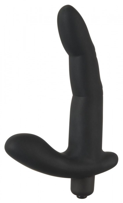 Черный вибромассажер простаты Naughty Finger Prostate Vibe - 13,8 см. - Orion - в Тольятти купить с доставкой
