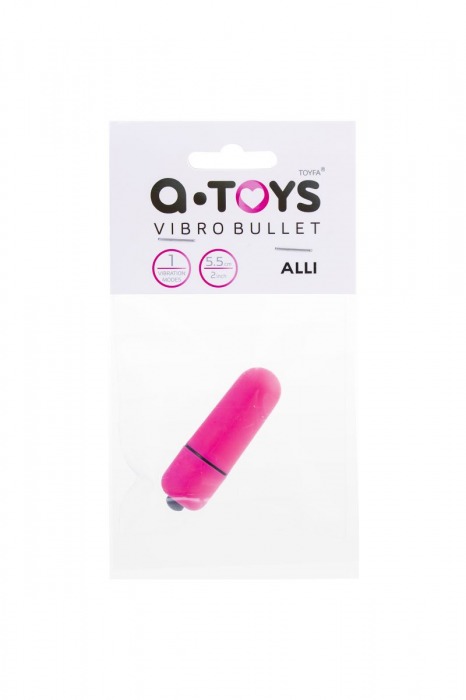 Розовая вибропуля A-Toys Alli - 5,5 см. - A-toys
