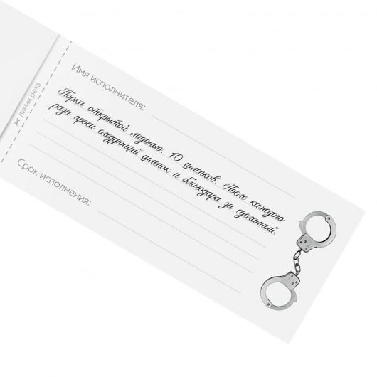 Эротическая игра-купоны «Чековая книжка. Накажи меня» - Сима-Ленд - купить с доставкой в Тольятти