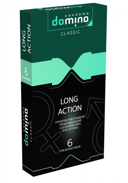 Презервативы с пролонгирующим эффектом DOMINO Classic Long action - 6 шт. - Domino - купить с доставкой в Тольятти