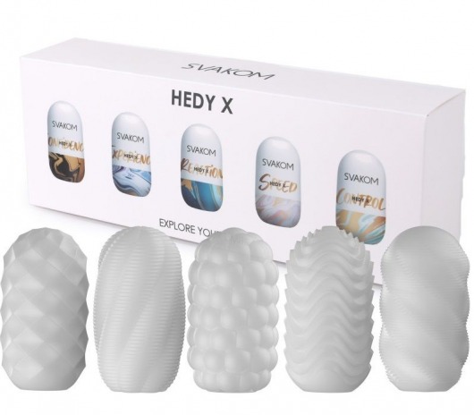Набор из 5 мастурбаторов Hedy X5 Mixed - Svakom - в Тольятти купить с доставкой