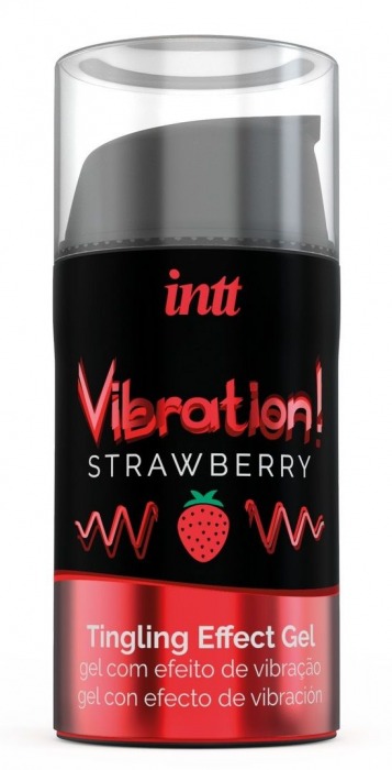 Жидкий интимный гель с эффектом вибрации Vibration! Strawberry - 15 мл. - INTT - купить с доставкой в Тольятти