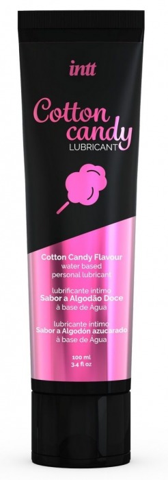 Интимный гель на водной основе Cotton Candy Lubricant - 100 мл. - INTT - купить с доставкой в Тольятти