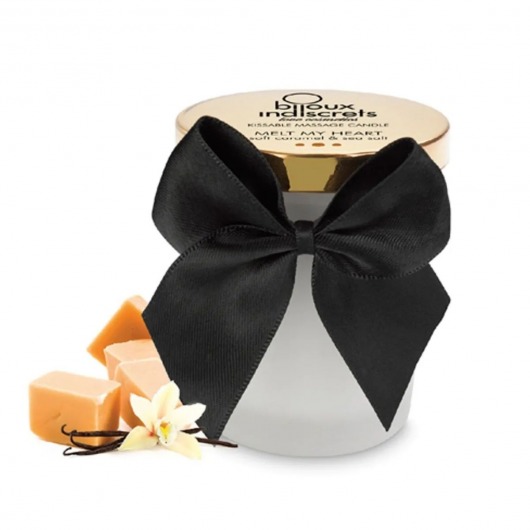 Массажная свеча Melt My Heart с ароматом карамели - 70 мл. - Bijoux Indiscrets - купить с доставкой в Тольятти