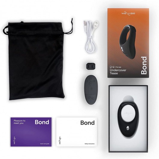 Черное эрекционное кольцо для ношения We-Vibe Bond - We-vibe - в Тольятти купить с доставкой