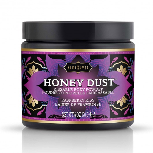 Пудра для тела Honey Dust Body Powder с ароматом малины - 170 гр. - Kama Sutra - купить с доставкой в Тольятти