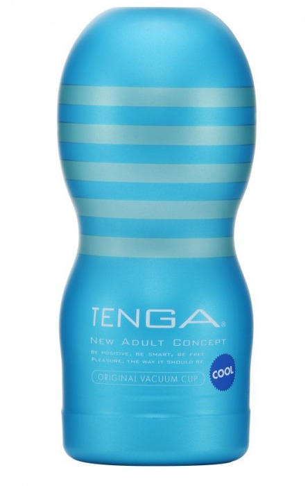 Мастурбатор с охлаждающей смазкой TENGA Original Vacuum Cup Cool - Tenga - в Тольятти купить с доставкой