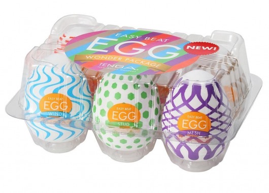 Набор из 6 мастурбаторов Tenga EGG IV с различным рельефом - Tenga - в Тольятти купить с доставкой