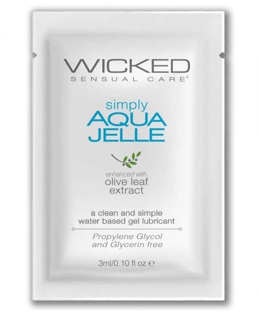 Гель-лубрикант Simply Aqua Jelle - 3 мл. - Wicked - купить с доставкой в Тольятти