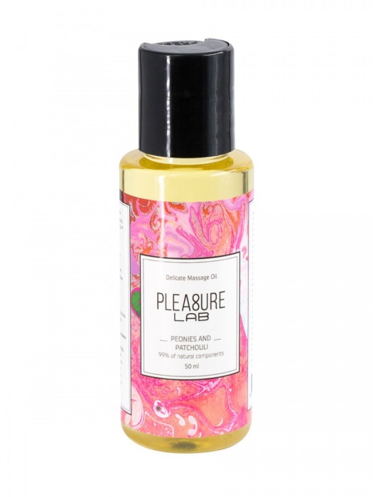 Массажное масло Pleasure Lab Delicate с ароматом пиона и пачули - 50 мл. - Pleasure Lab - купить с доставкой в Тольятти