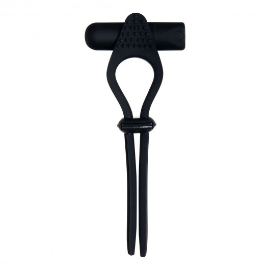 Черное эрекционное лассо с вибропулей Black Tie Affair - Zero Tolerance - в Тольятти купить с доставкой