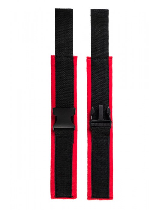 Красно-черные велюровые оковы Anonymo - ToyFa - купить с доставкой в Тольятти