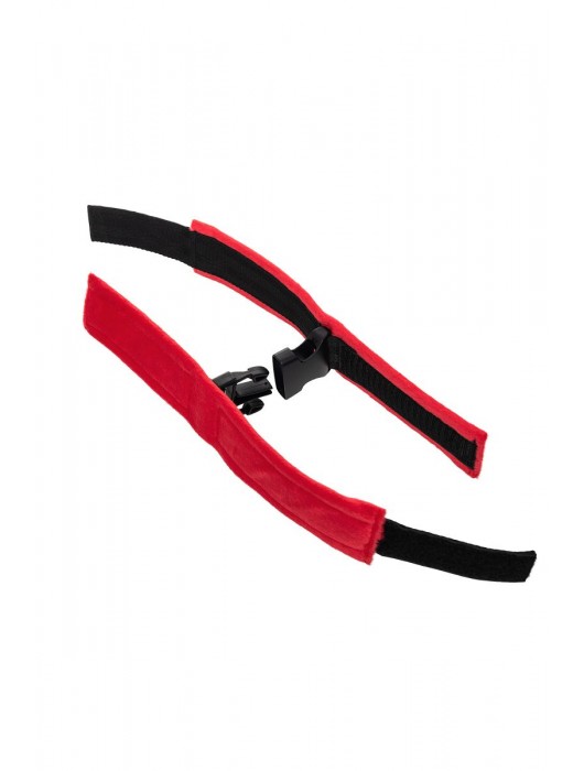 Красно-черные велюровые оковы Anonymo - ToyFa - купить с доставкой в Тольятти