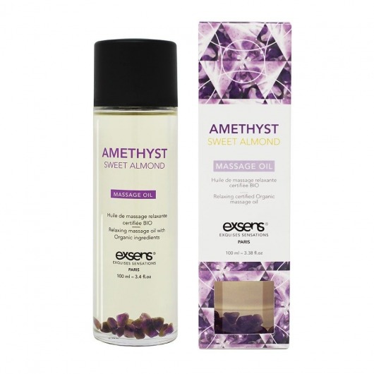 Органическое массажное масло AMETHYST SWEET ALMOND - 100 мл. - Exsens - купить с доставкой в Тольятти