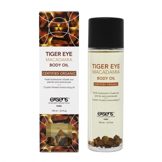 Органическое массажное масло TIGER EYE MACADAMIA - 100 мл. - Exsens - купить с доставкой в Тольятти