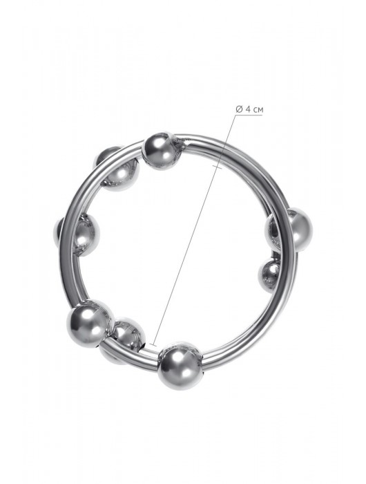 Большое металлическое кольцо под головку пениса - ToyFa - купить с доставкой в Тольятти