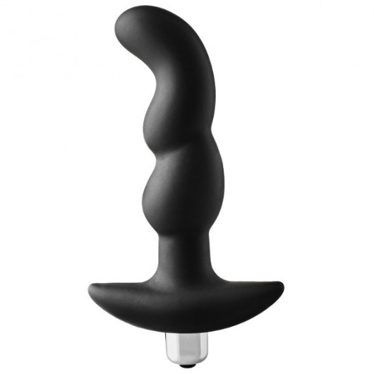 Черная вибропробка для простаты FantASStic Vibrating Prostate Plug - 14,5 см. - Dream Toys - в Тольятти купить с доставкой