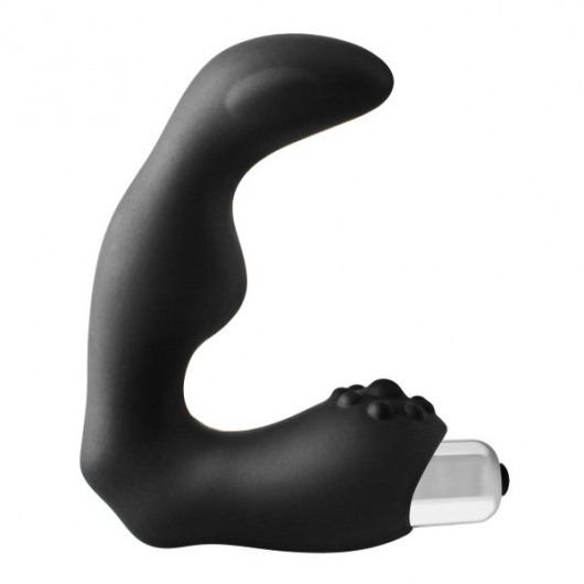 Черный вибромассажер простаты FantASStic Vibrating Prostate Massager - 11,3 см. - Dream Toys - в Тольятти купить с доставкой