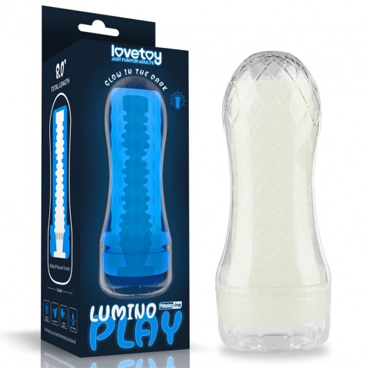 Светящийся в темноте мастурбатор Lumino Play Masturbator Ribbed - Lovetoy - в Тольятти купить с доставкой