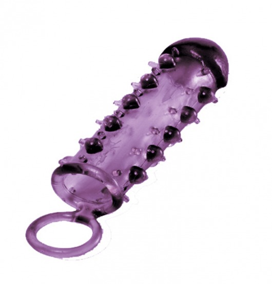 Закрытая фиолетовая насадка с пупырышками SAMURAI PENIS SLEEVE PURPLE - 14,5 см. - NMC - в Тольятти купить с доставкой