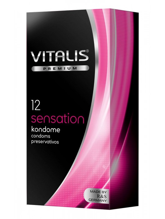 Презервативы VITALIS PREMIUM sensation с пупырышками и кольцами - 12 шт. - Vitalis - купить с доставкой в Тольятти