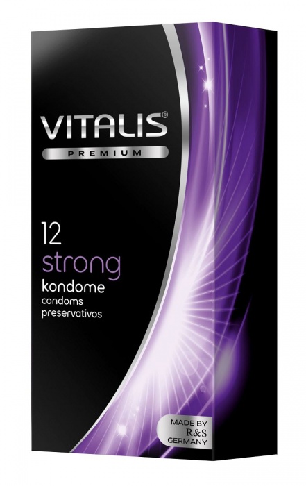 Презервативы с утолщённой стенкой VITALIS PREMIUM strong - 12 шт. - Vitalis - купить с доставкой в Тольятти