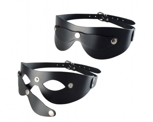 Черная кожаная маска  Новичок - Sitabella - купить с доставкой в Тольятти