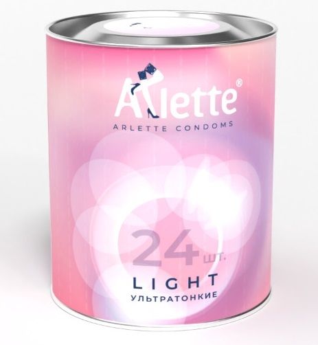 Ультратонкие презервативы Arlette Light - 24 шт. - Arlette - купить с доставкой в Тольятти