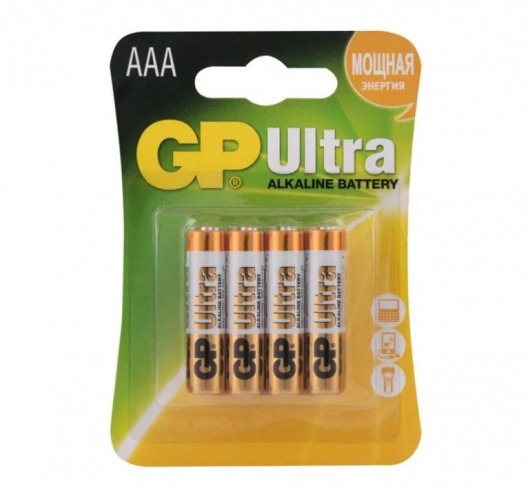 Батарейки алкалиновые GP Ultra Alkaline 24А AАA/LR03 - 4 шт. - Элементы питания - купить с доставкой в Тольятти