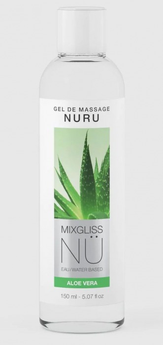 Массажный гель на водной основе Mixgliss NU Aloe Vera - 150 мл. - Mixgliss - купить с доставкой в Тольятти