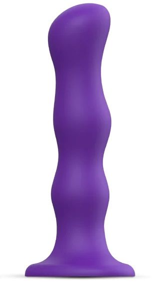 Фиолетовая насадка Strap-On-Me Dildo Geisha Balls size M - Strap-on-me - купить с доставкой в Тольятти