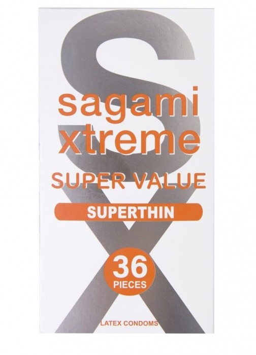 Ультратонкие презервативы Sagami Xtreme Superthin - 36 шт. - Sagami - купить с доставкой в Тольятти