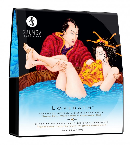 Соль для ванны Lovebath Ocean temptation, превращающая воду в гель - 650 гр. - Shunga - купить с доставкой в Тольятти