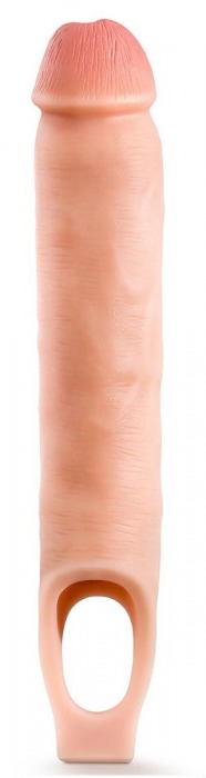 Телесная насадка-удлинитель 11.5 Inch Silicone Cock Sheath Penis Extender - 29,2 см. - Blush Novelties - в Тольятти купить с доставкой