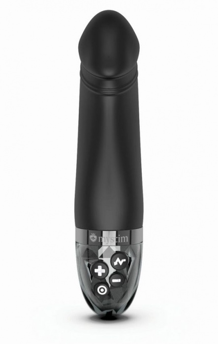 Черный вибратор с электростимуляцией Real Deal Neal - 16,5 см. - MyStim - купить с доставкой в Тольятти