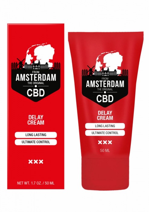 Крем-пролонгатор CBD from Amsterdam Delay Cream - 50 мл. - Shots Media BV - купить с доставкой в Тольятти