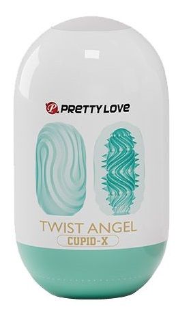 Бирюзовый мастурбатор-яйцо Twist Angel - Baile - в Тольятти купить с доставкой